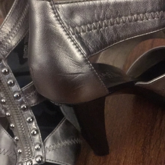 Silver Metallic Michael by Michael Kors Heels - Picture 5 of 7